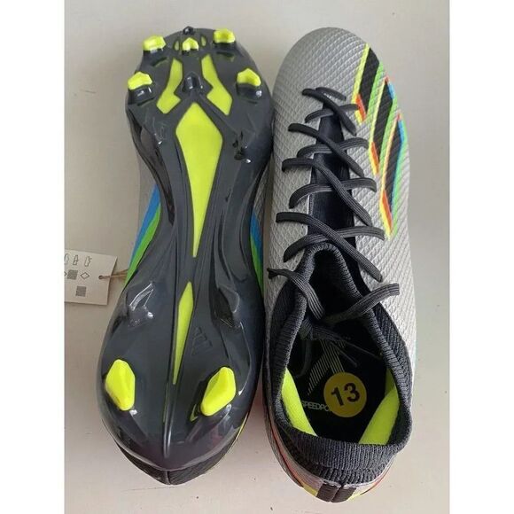 ADIDAS X SPEEDPORTAL.3‎ FG SOCCER CLEATS SHOES SILVER GW8454 Men’s Sz 13